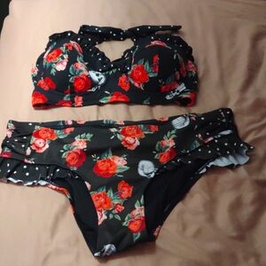 Midnight Hour two piece bikini, size M,
